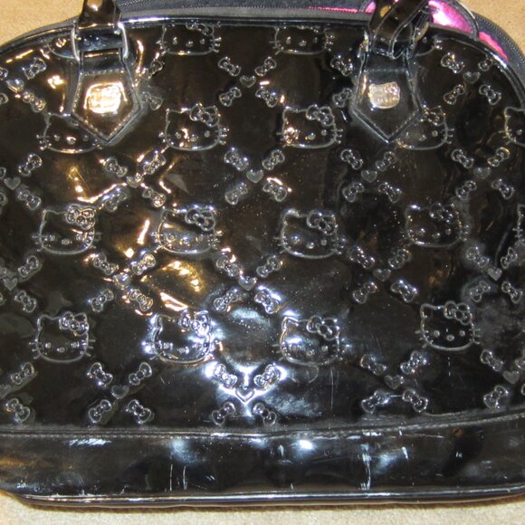 Used Loungefly Hello Kitty Black Tote Bag Sanrio - Picture 2 of 7